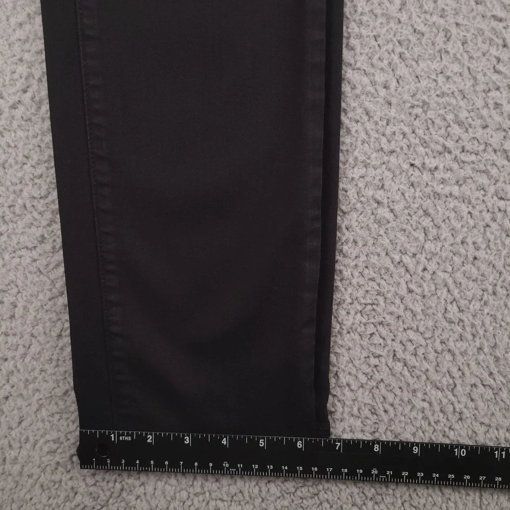 PAIGE Jeans Size 27 Skyline Straight Low Rise Black Stretch Denim 27x33
